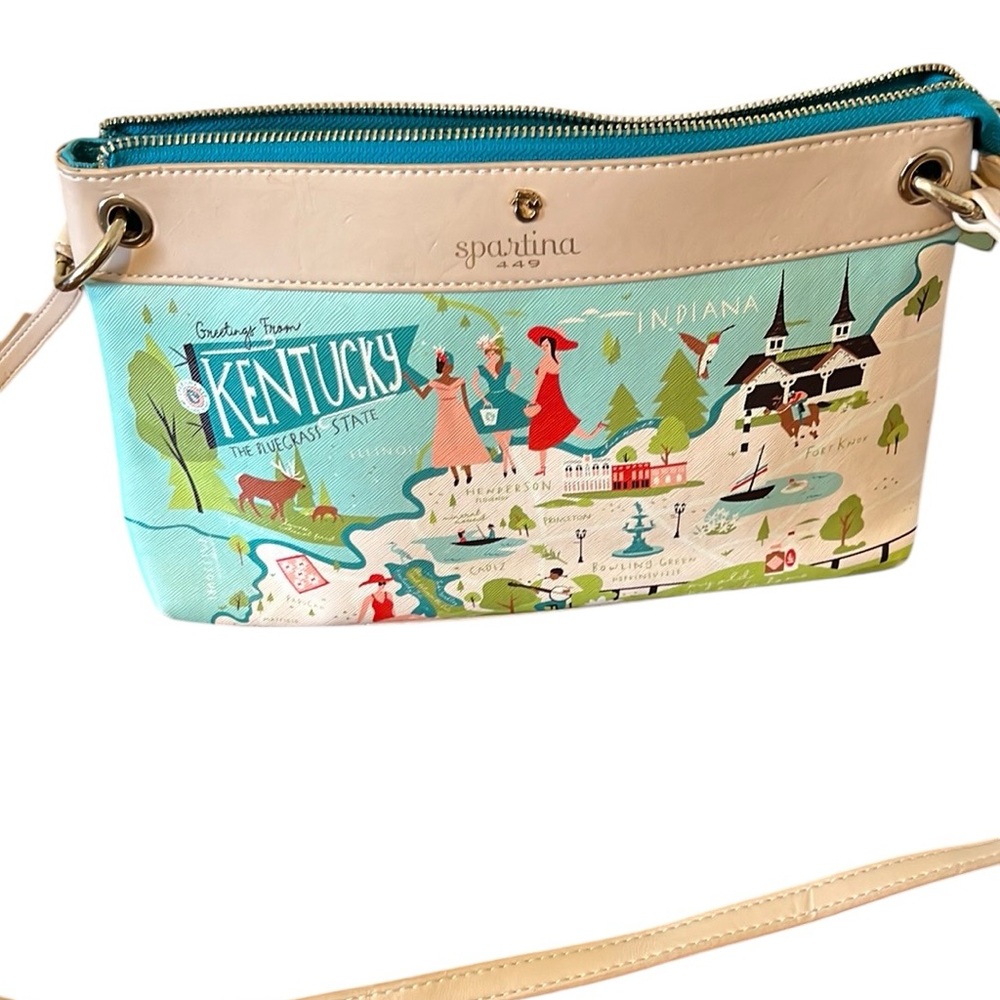 Spartina 449 Women's Leather Kentucky Crossbody Handbag